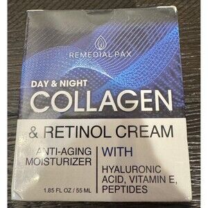 REMEDIAL PAX Day & Night Retinol Collagen Moisturizer Face Cream 1.85oz 3/28